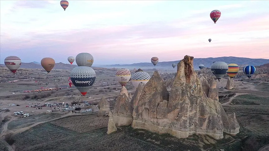 Vorig jaar namen 754 duizend 98 mensen deel aan ballonvaarten in Cappadocië.