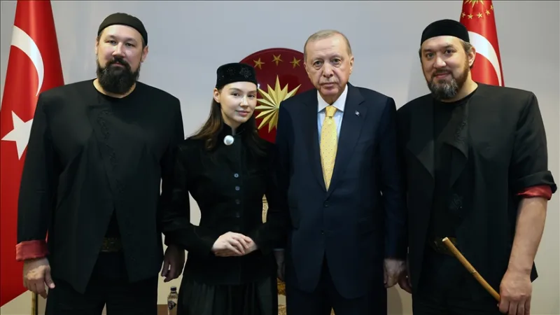 Prezydent Erdoğan przyjął zespół muzyczny „Ay Yola”