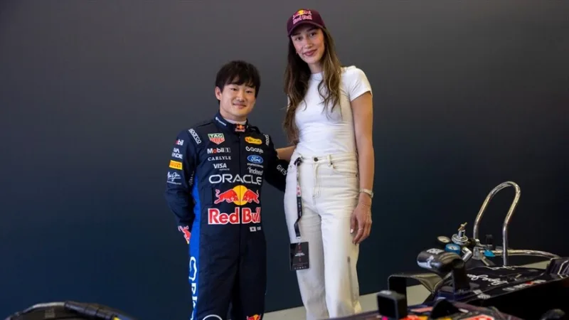 National volleyball player Hande Baladın met with Formula 1 driver Yuki Tsunoda